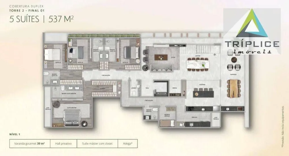 Apartamento, 3 quartos, 220 m² - Foto 15