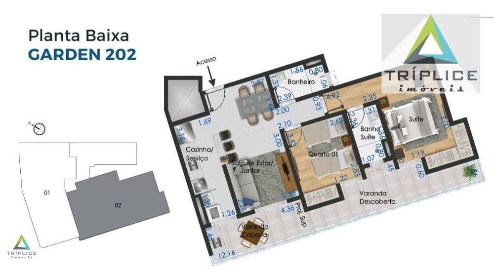Apartamento, 2 quartos, 67 m² - Foto 3