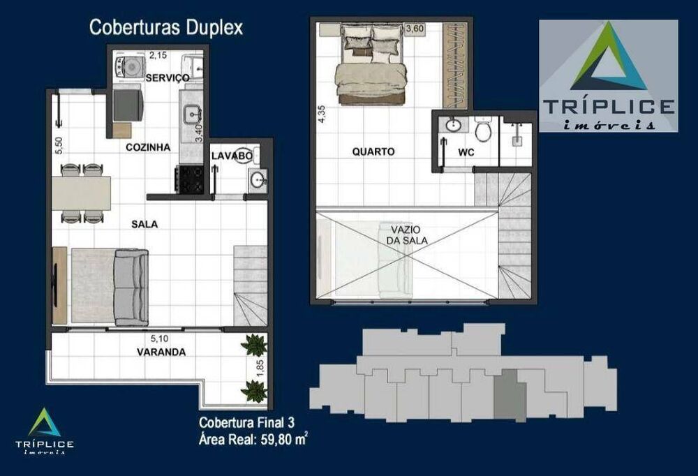 Loft à venda com 1 quarto, 59m² - Foto 12