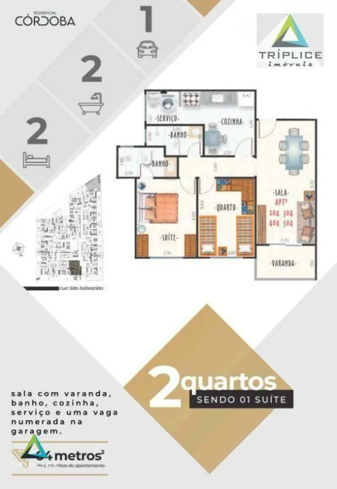Apartamento, 2 quartos, 54 m² - Foto 16