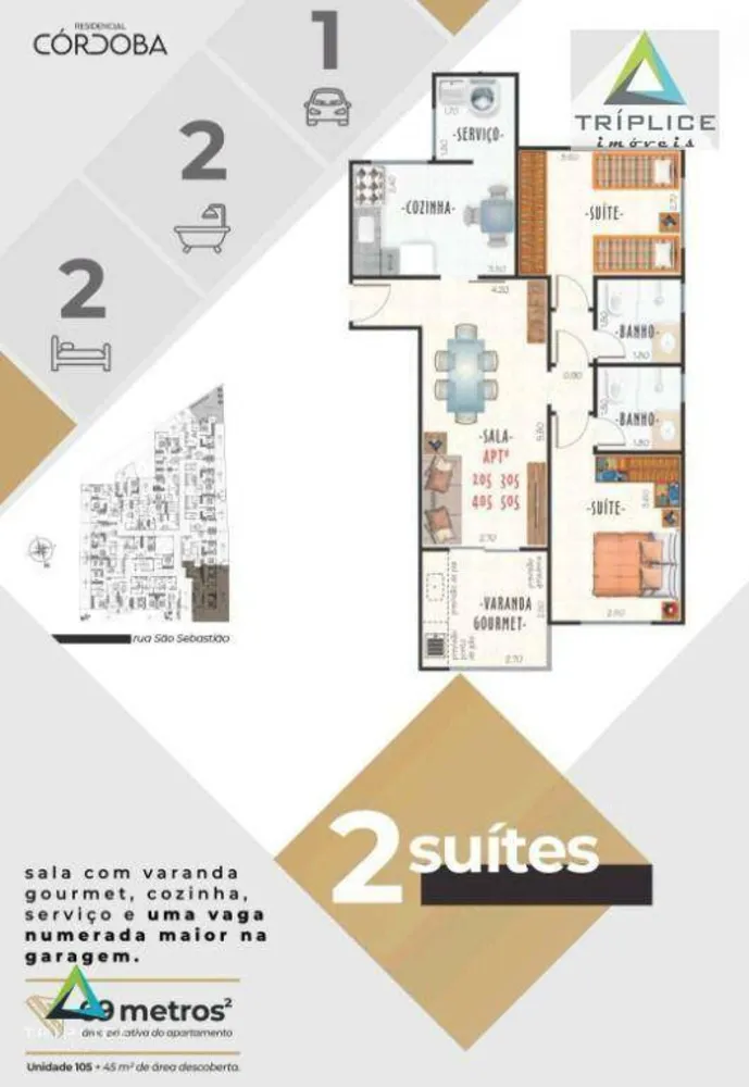 Apartamento, 2 quartos, 54 m² - Foto 15