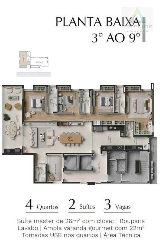 Apartamento, 4 quartos, 200 m² - Foto 10