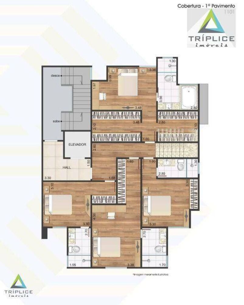 Apartamento, 3 quartos, 235 m² - Foto 1