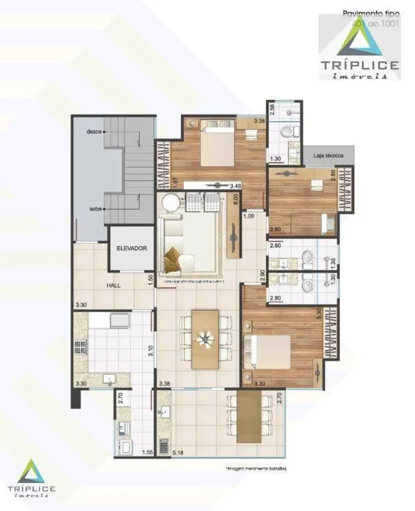Apartamento, 3 quartos, 235 m² - Foto 3