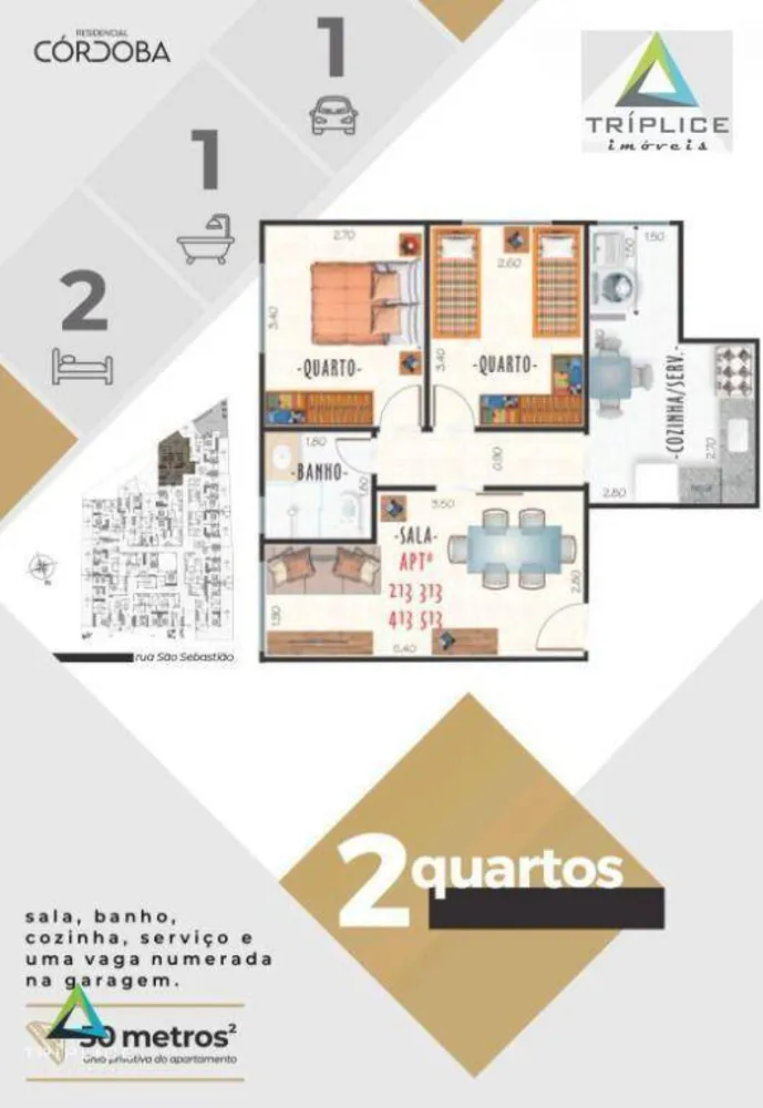 Apartamento, 2 quartos, 47 m² - Foto 12