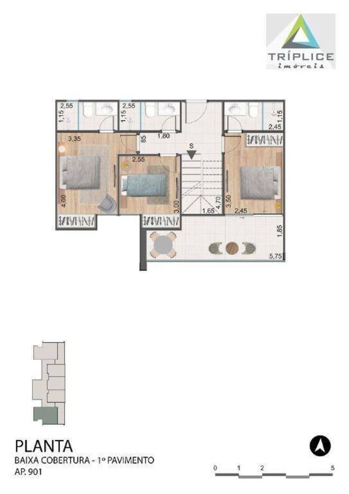 Cobertura à venda com 3 quartos, 155m² - Foto 1