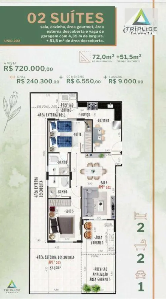 Apartamento, 2 quartos, 123 m² - Foto 7