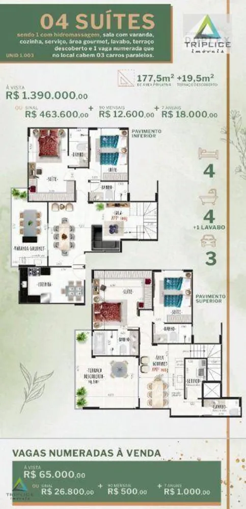 Cobertura, 4 quartos, 161 m² - Foto 1
