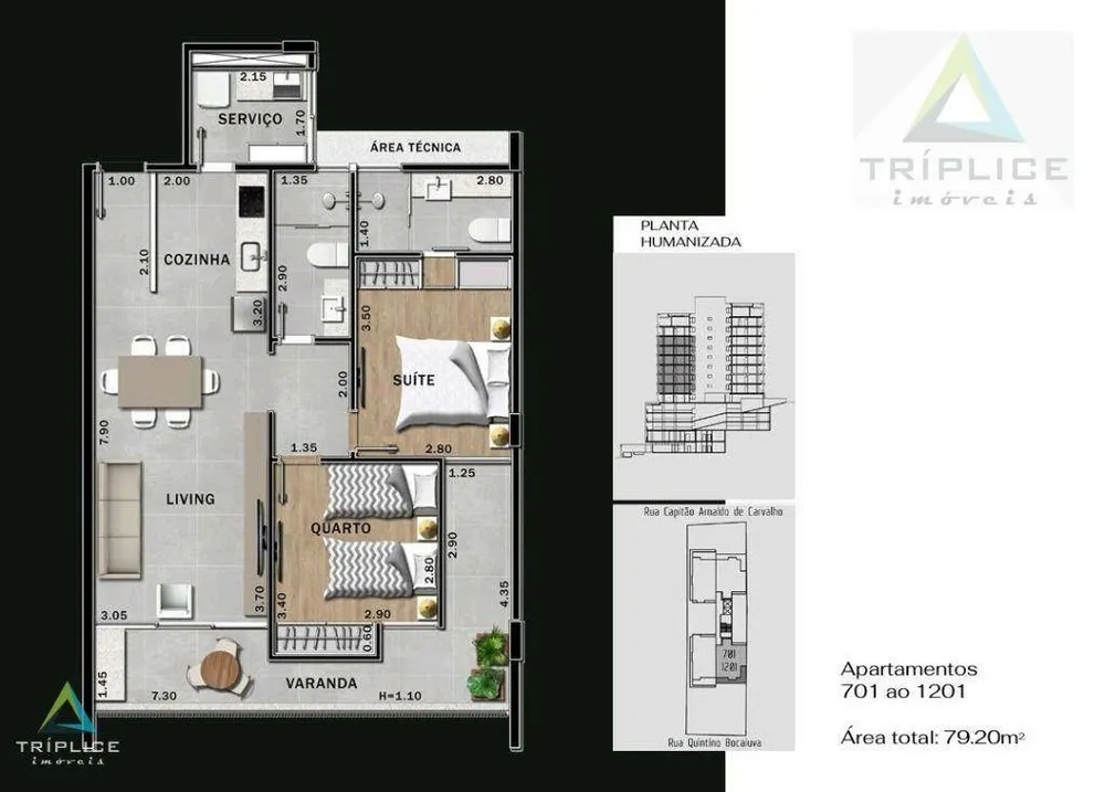 Apartamento, 2 quartos, 79 m² - Foto 2