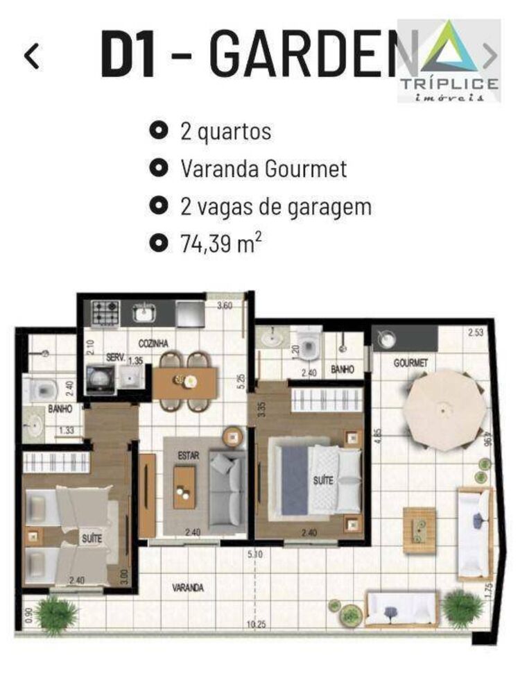 Apartamento, 2 quartos, 74 m² - Foto 5