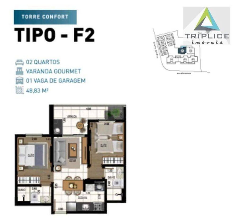 Apartamento, 2 quartos, 74 m² - Foto 3