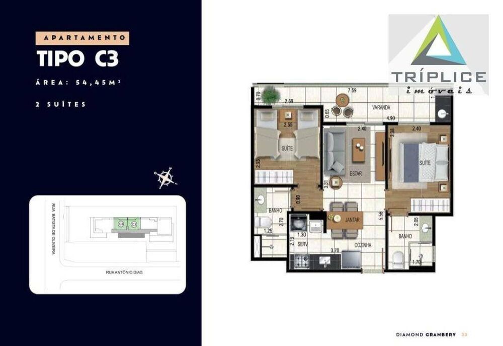 Apartamento, 2 quartos, 51 m² - Foto 33