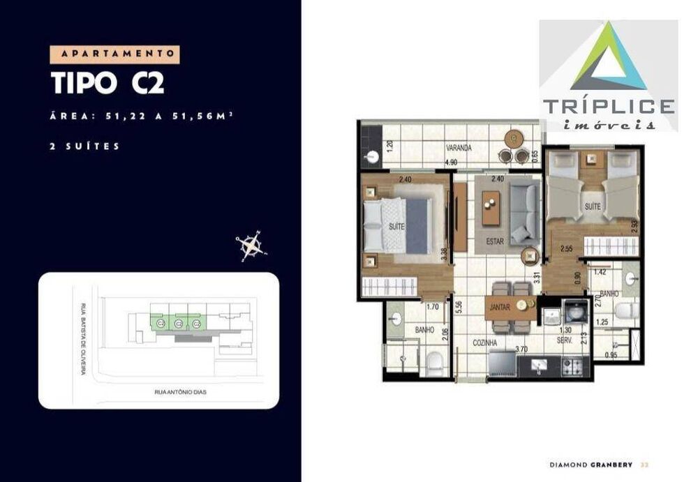Apartamento, 2 quartos, 51 m² - Foto 32