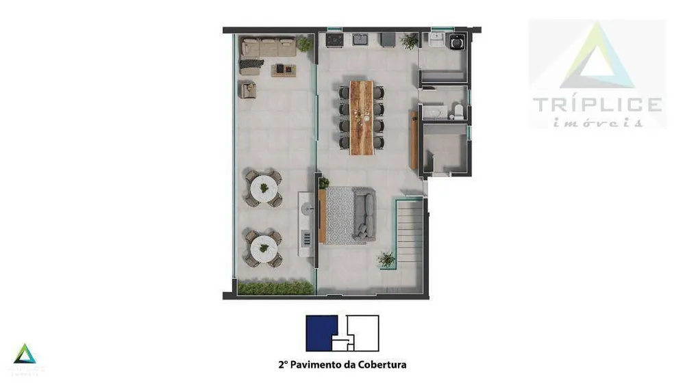Cobertura, 3 quartos, 179 m² - Foto 13