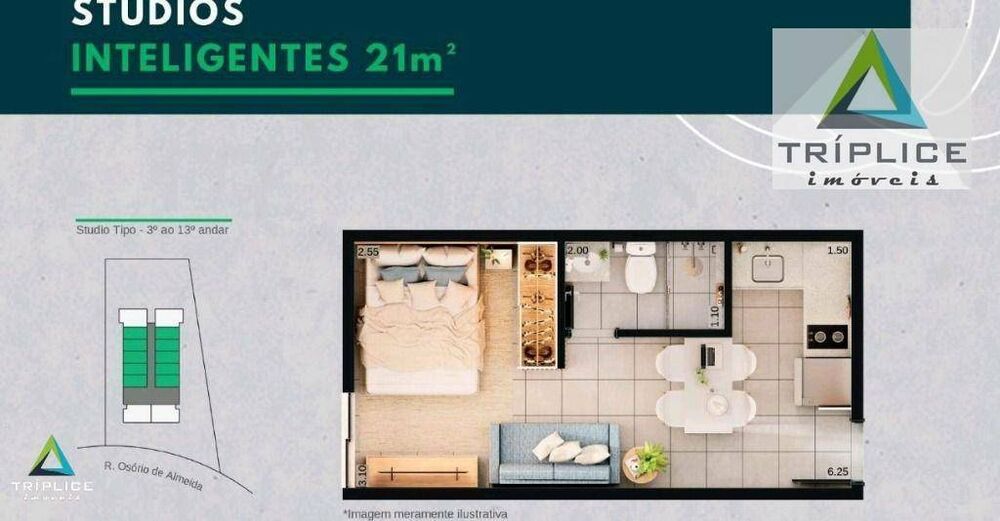 Kitnet-Studio, 21 m² - Foto 5
