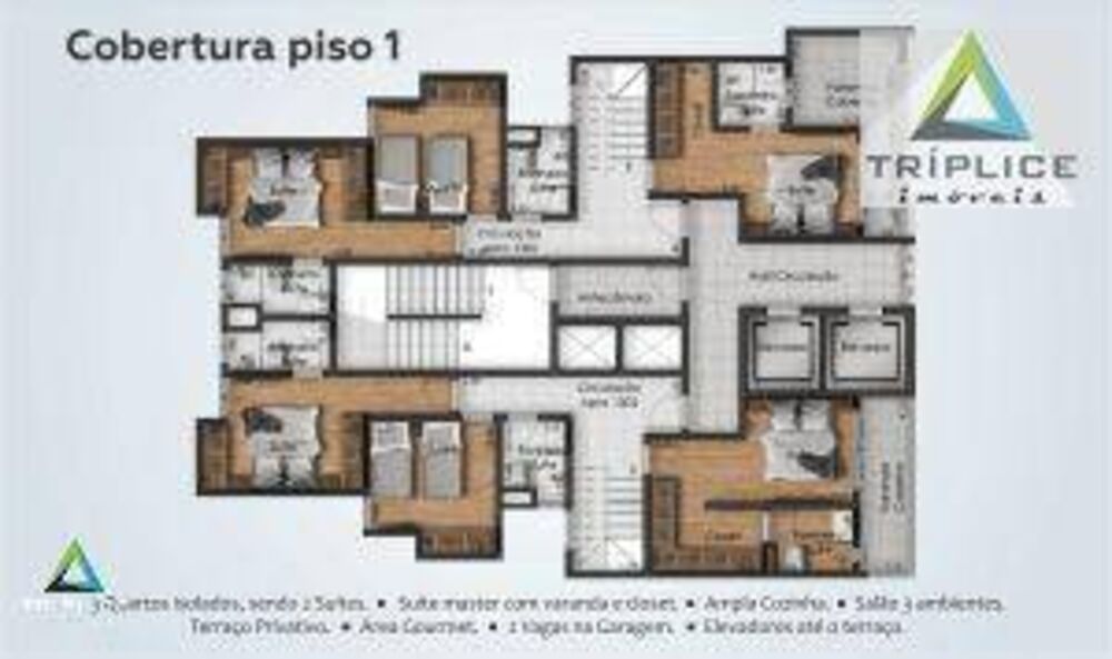 Cobertura, 3 quartos, 159 m² - Foto 4