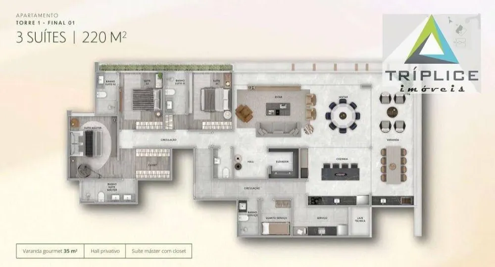 Apartamento, 4 quartos, 270 m² - Foto 16