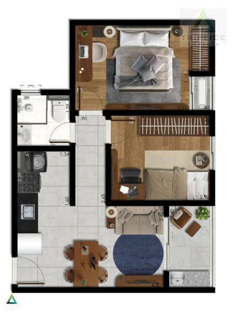 Cobertura, 2 quartos, 85 m² - Foto 8