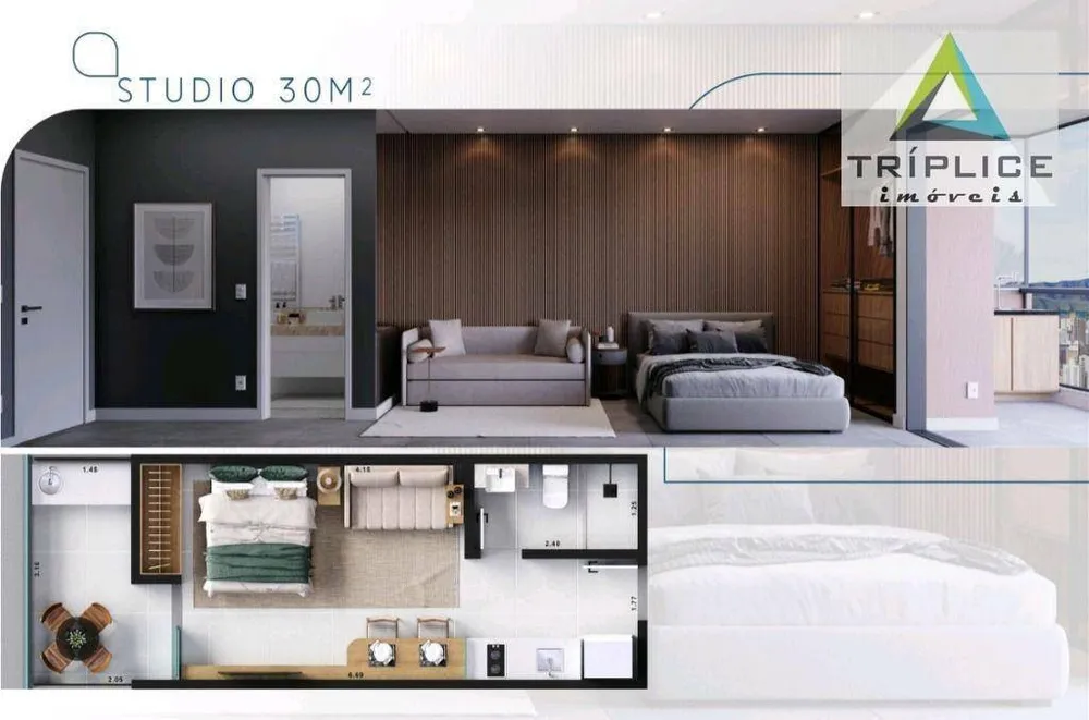 Kitnet-Studio, 24 m² - Foto 14