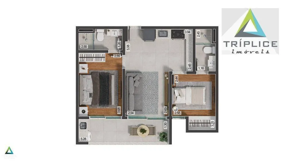 Cobertura, 3 quartos, 124 m² - Foto 11