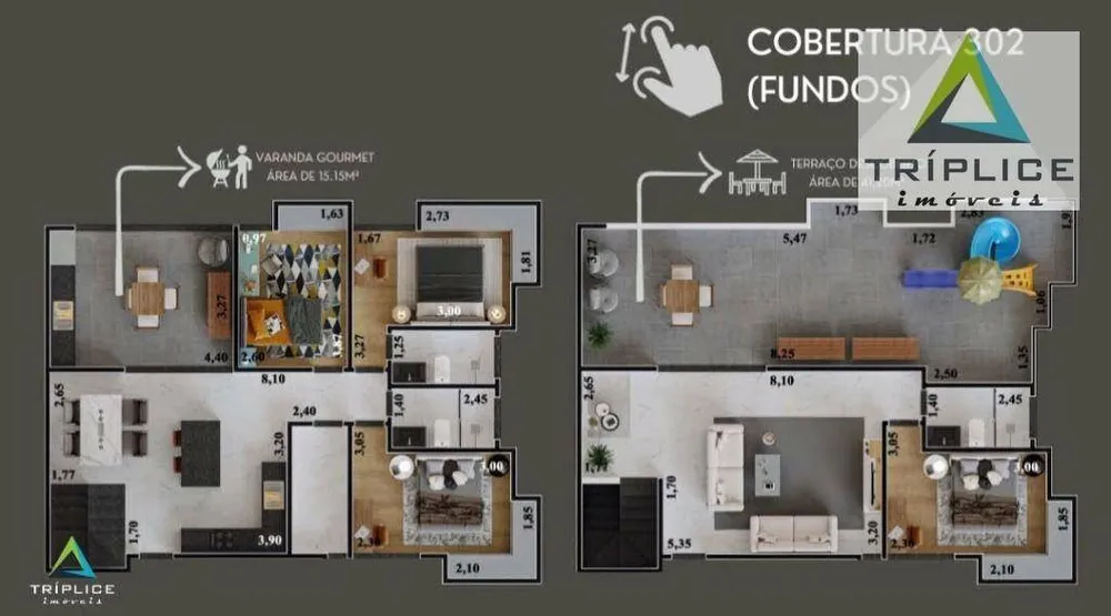 Cobertura, 4 quartos, 196 m² - Foto 1