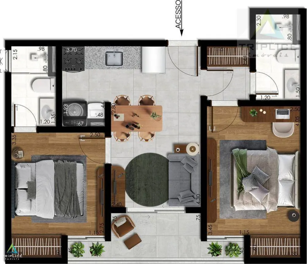 Apartamento, 2 quartos, 41 m² - Foto 6