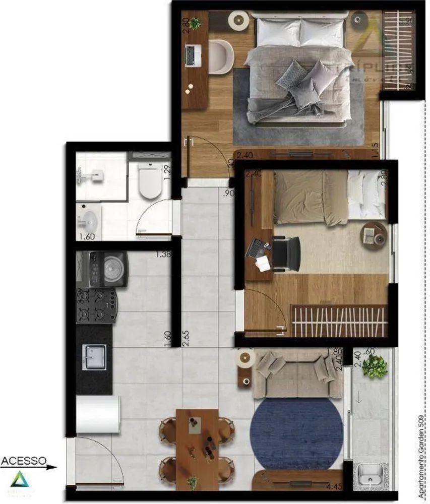 Apartamento, 2 quartos, 41 m² - Foto 10