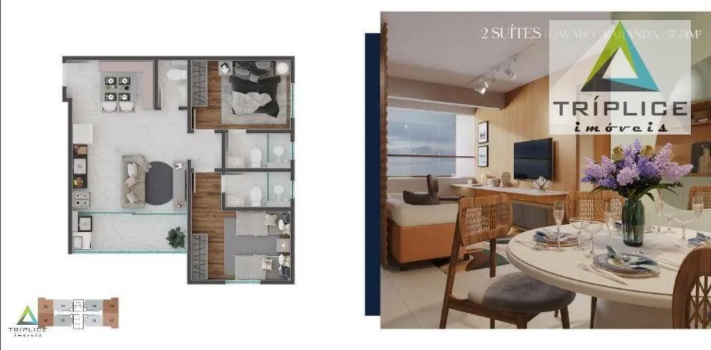 Apartamento, 2 quartos, 55 m² - Foto 14