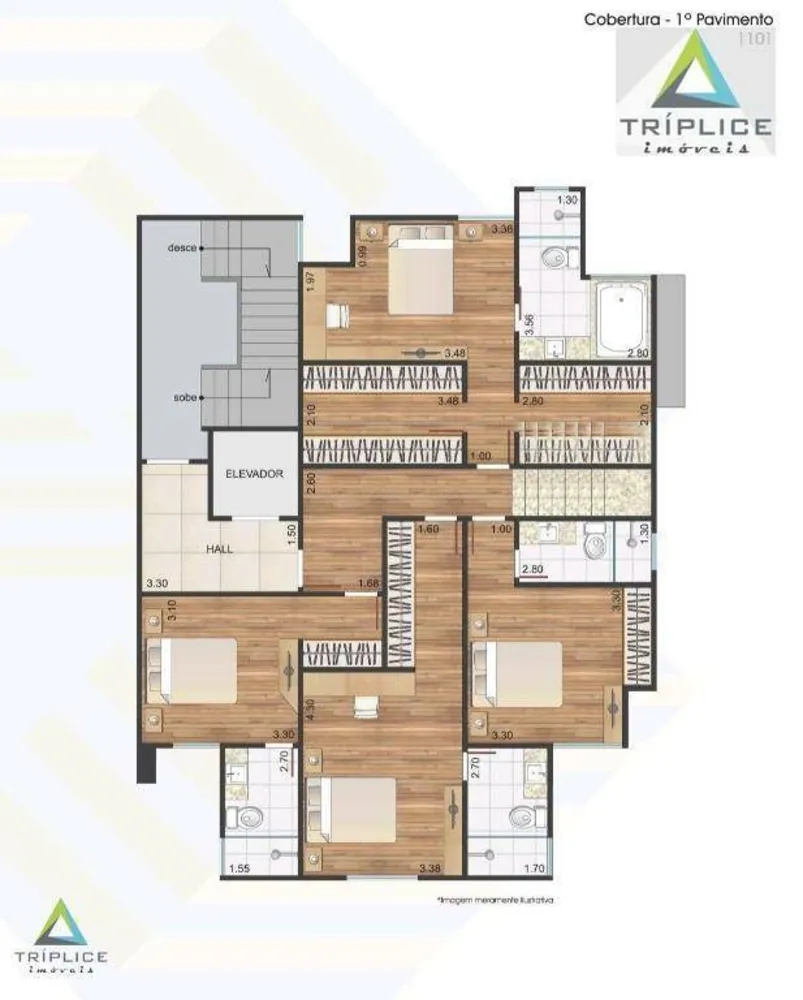 Cobertura, 4 quartos, 245 m² - Foto 3