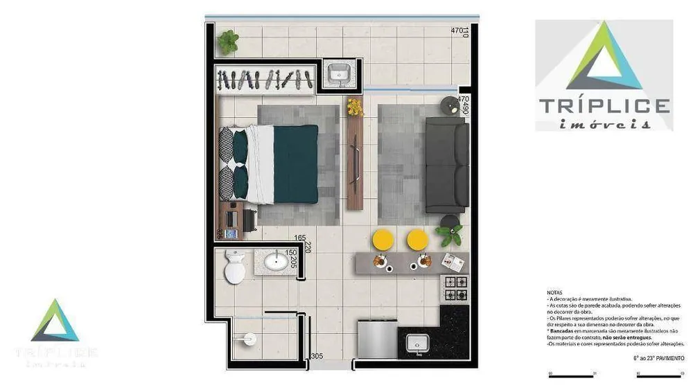 Kitnet-Studio, 27 m² - Foto 13