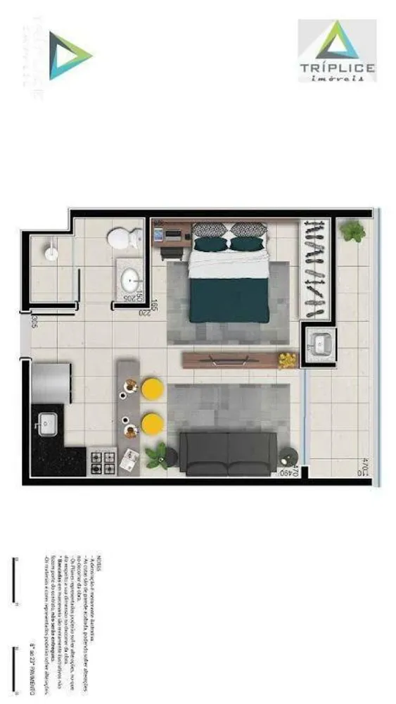 Kitnet-Studio, 27 m² - Foto 16