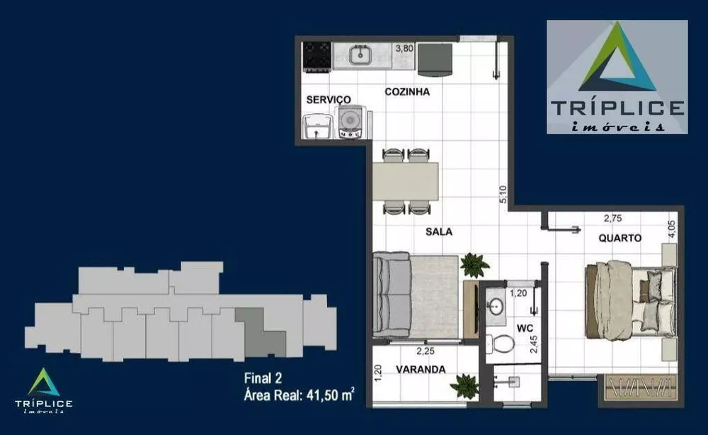 Apartamento, 2 quartos, 59 m² - Foto 3