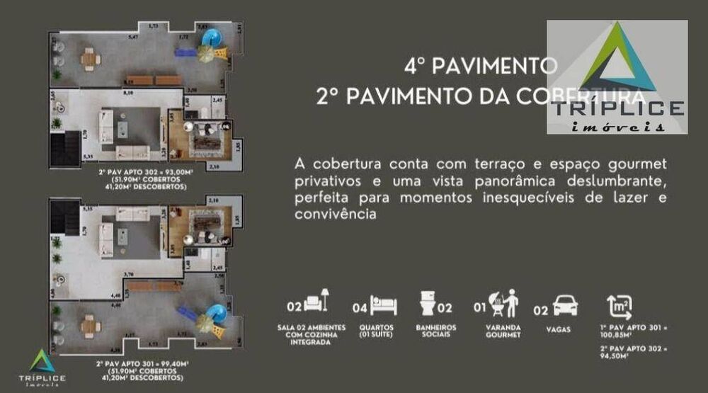 Apartamento, 3 quartos, 98 m² - Foto 2