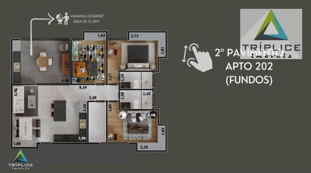 Apartamento, 3 quartos, 98 m² - Foto 6