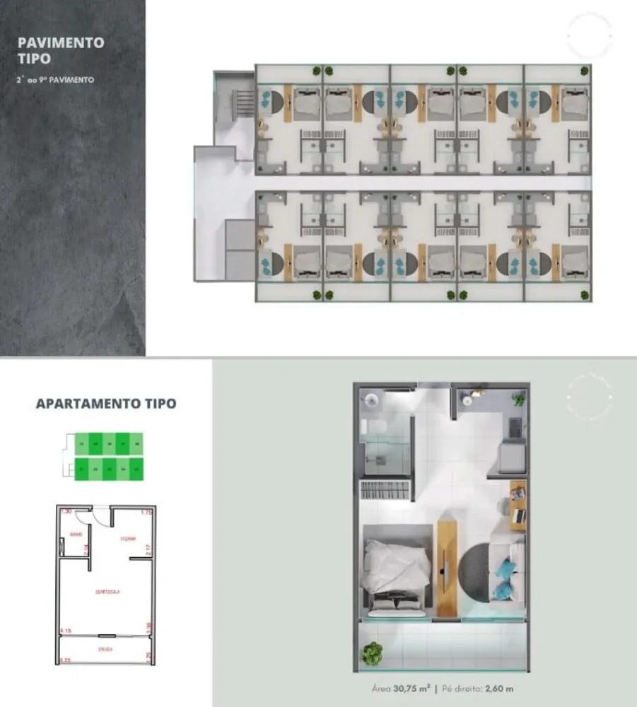 Kitnet-Studio, 28 m² - Foto 12