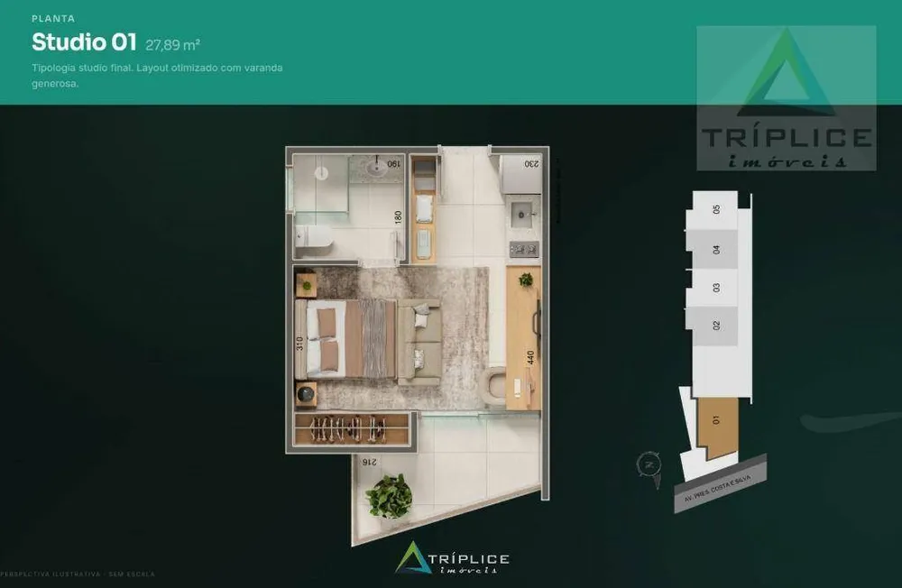 Kitnet-Studio, 27 m² - Foto 8