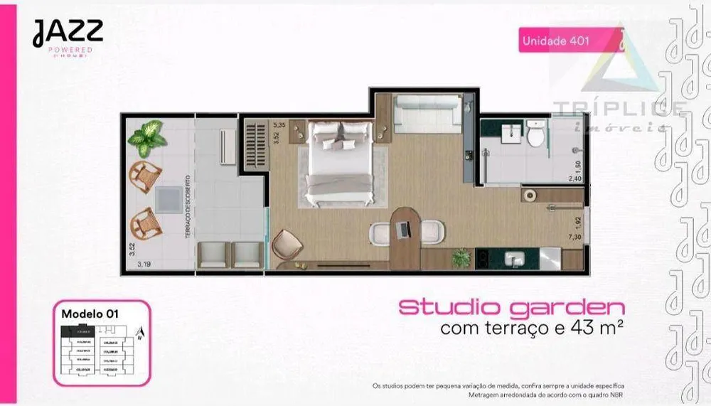Kitnet-Studio, 22 m² - Foto 10