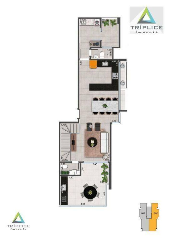 Apartamento à venda com 2 quartos, 80m² - Foto 5