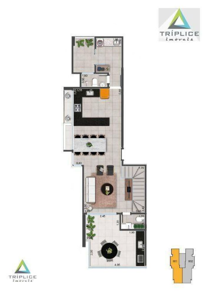 Apartamento à venda com 2 quartos, 80m² - Foto 4