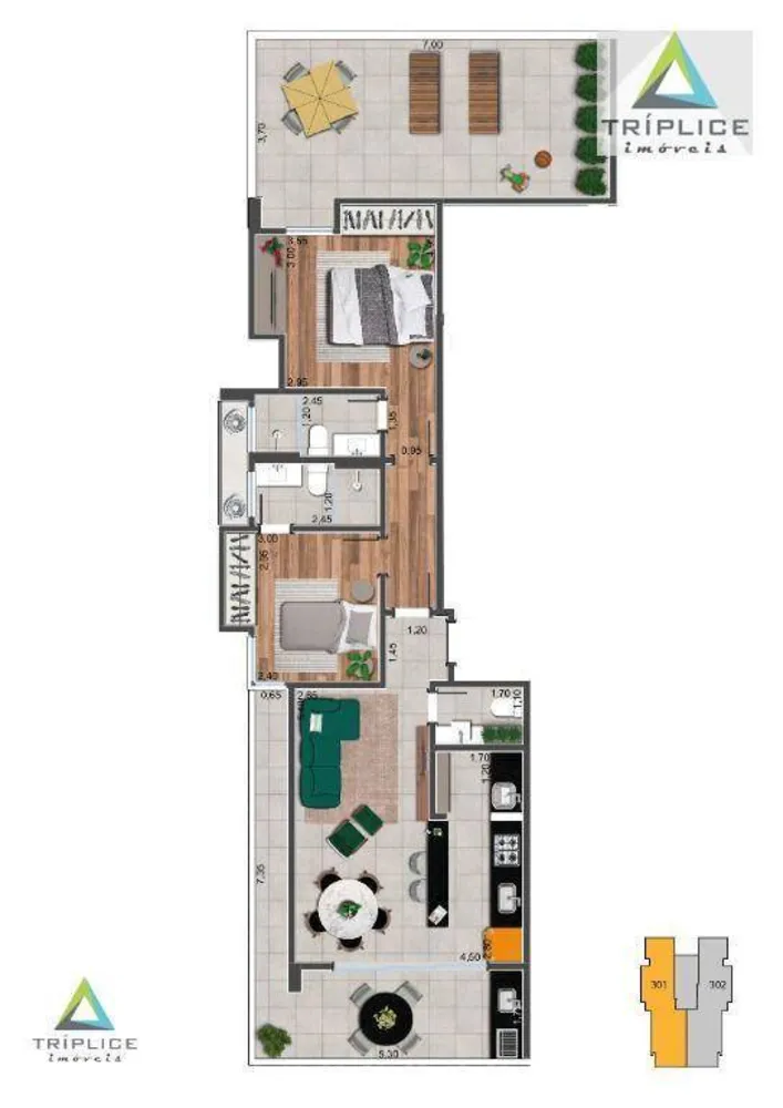 Apartamento, 2 quartos, 80 m² - Foto 11
