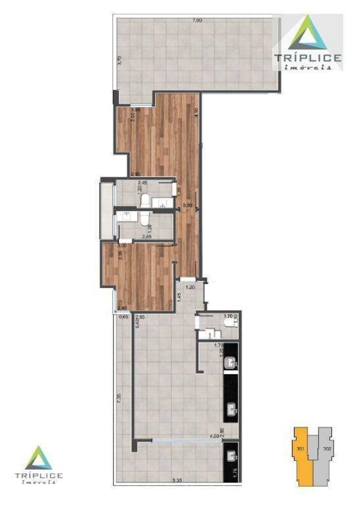 Apartamento à venda com 2 quartos, 80m² - Foto 1