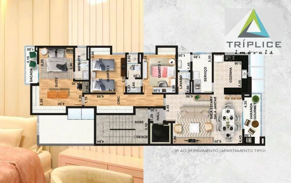 Apartamento, 3 quartos, 133 m² - Foto 10