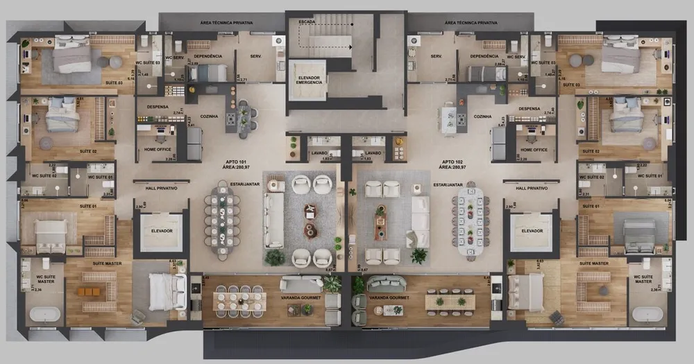 Apartamento, 4 quartos, 280 m² - Foto 16