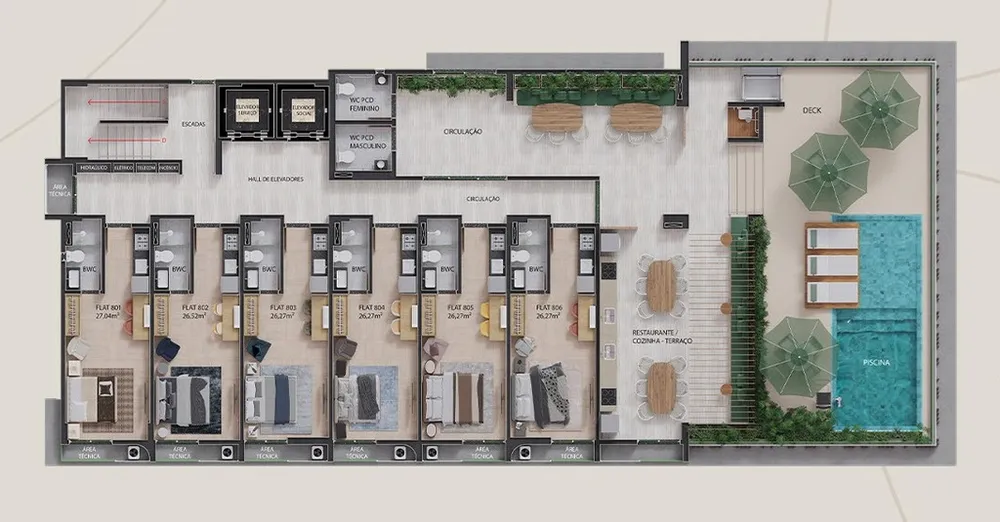 Loja-Salão, 26 m² - Foto 1