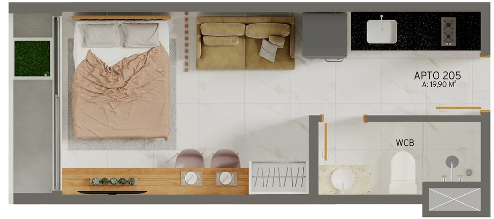 Loja-Salão, 18 m² - Foto 4