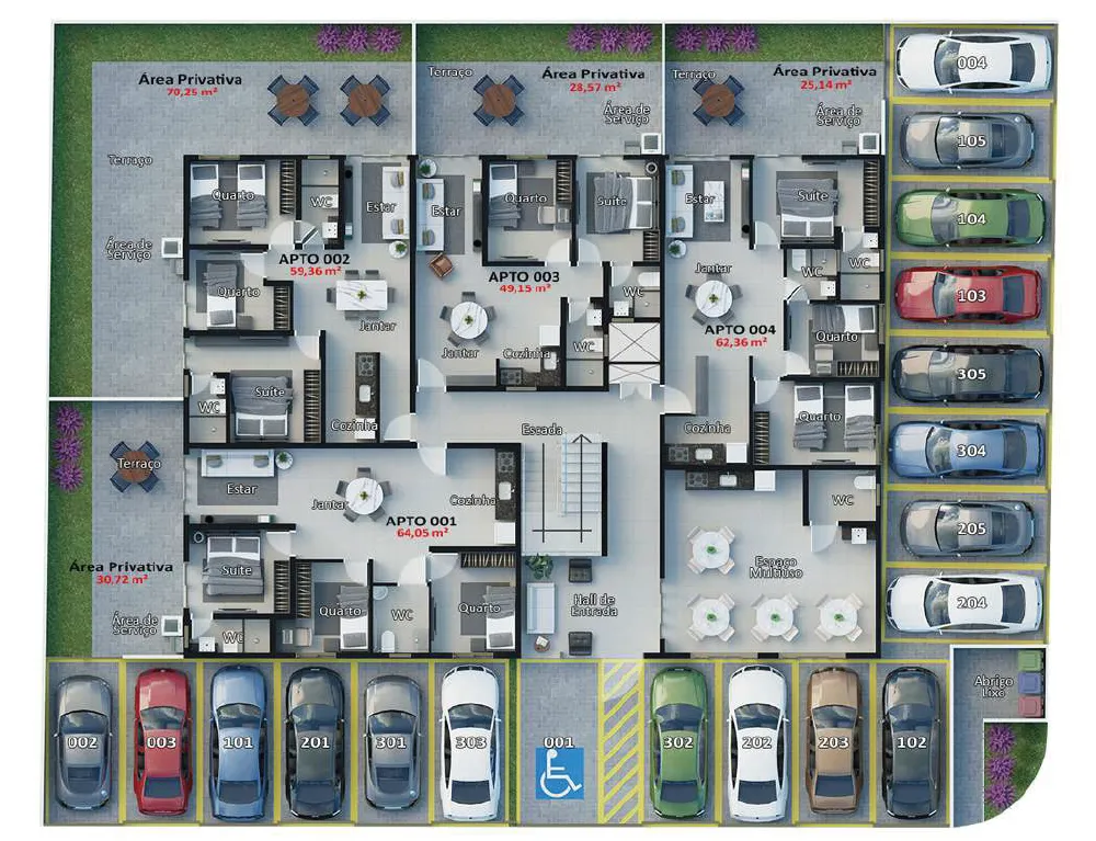 Apartamento, 3 quartos, 59 m² - Foto 8
