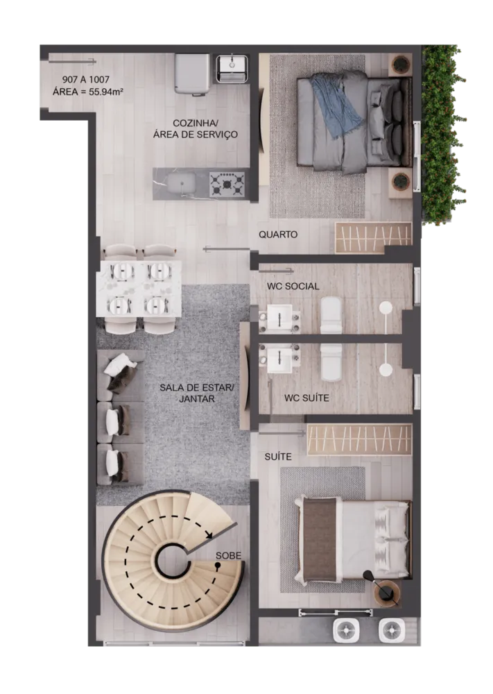 Cobertura, 2 quartos, 105 m² - Foto 14
