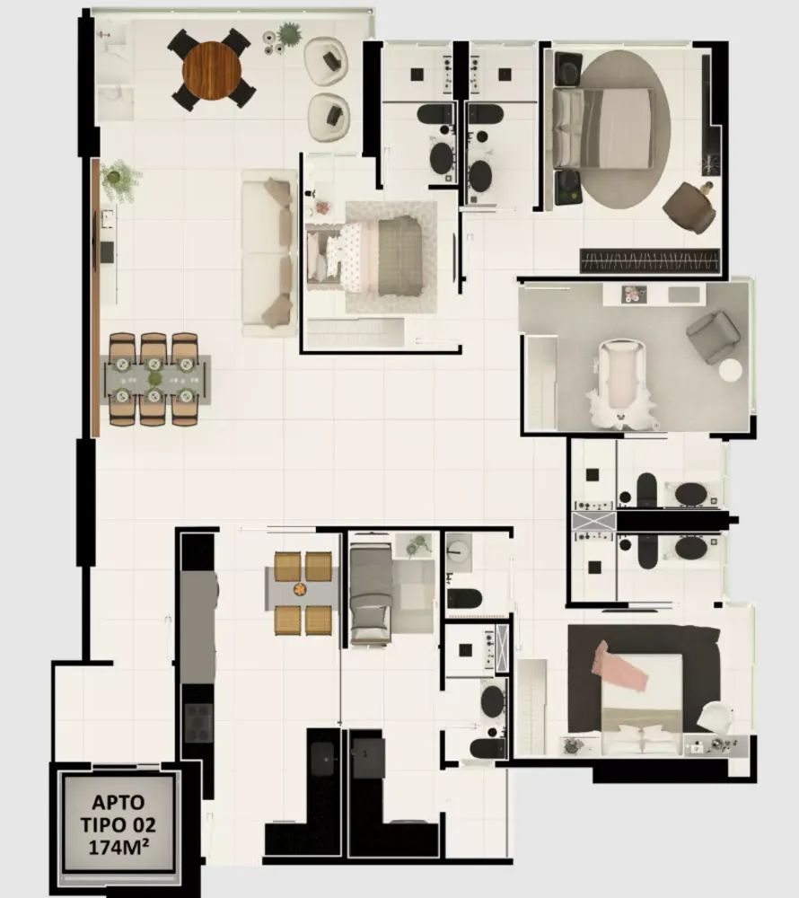 Apartamento, 3 quartos, 139 m² - Foto 16