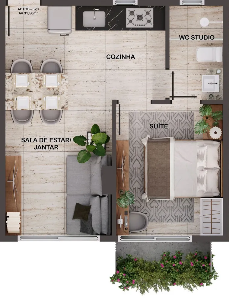 Apartamento, 2 quartos, 44 m² - Foto 15