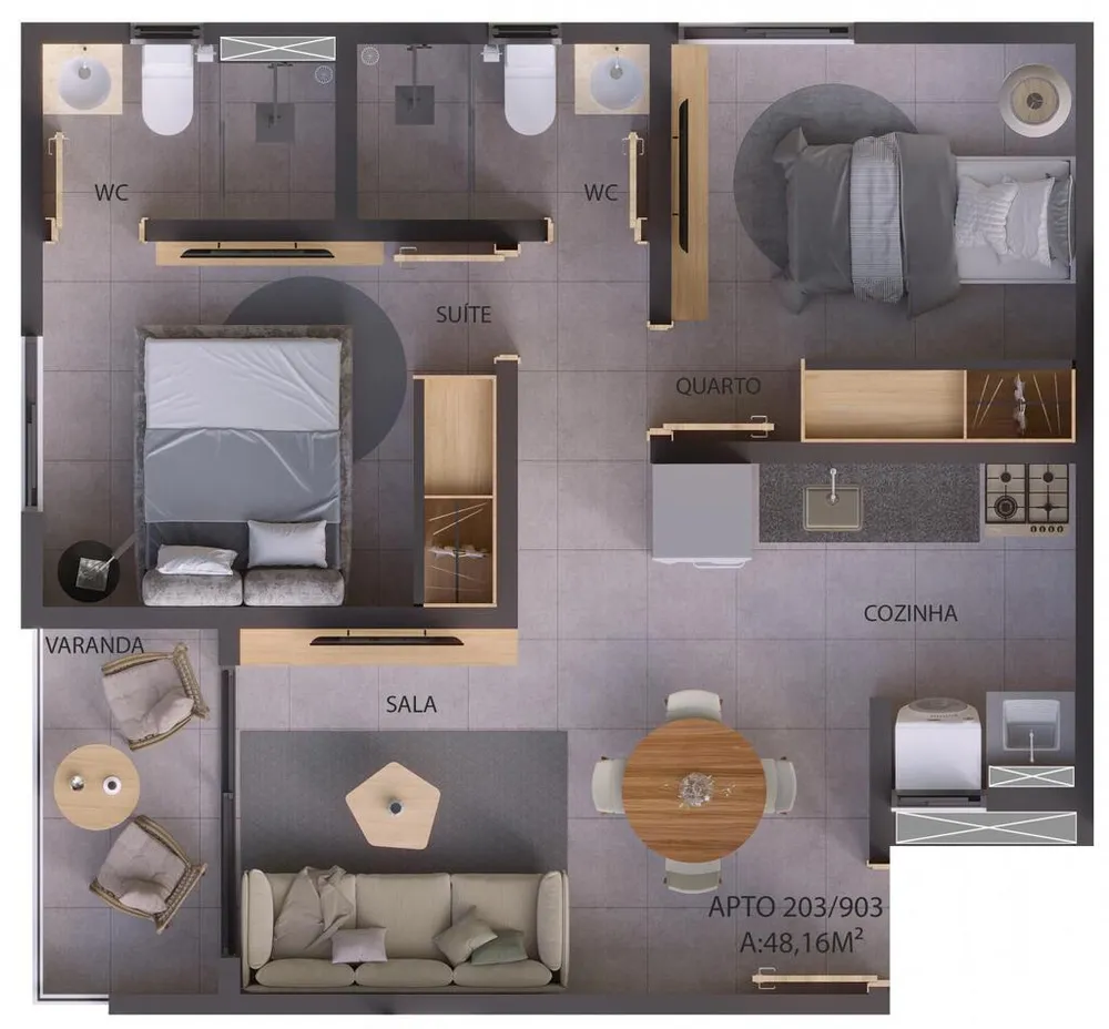 Apartamento, 2 quartos, 47 m² - Foto 11